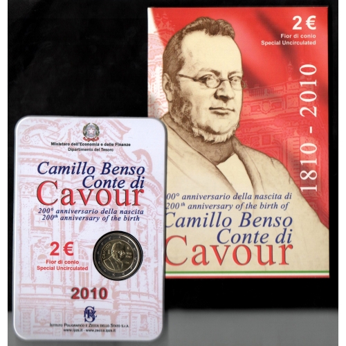 2 Euro Camillo Benso Conte di Cavour 2010