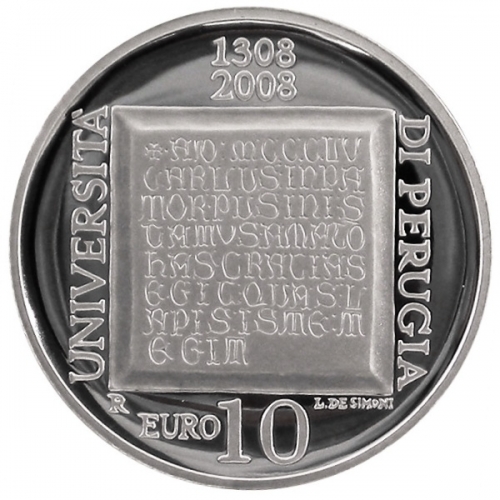 10 Euro Universita’ di Perugia 2008
