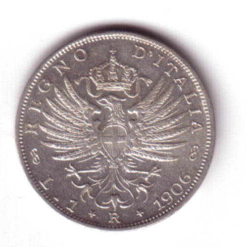 1 Lira Vittorio Emanuele III (Aquila Sabauda)