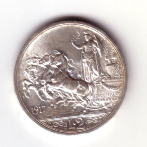 2 Lire Vittorio Emanuele III (Quadriga briosa)