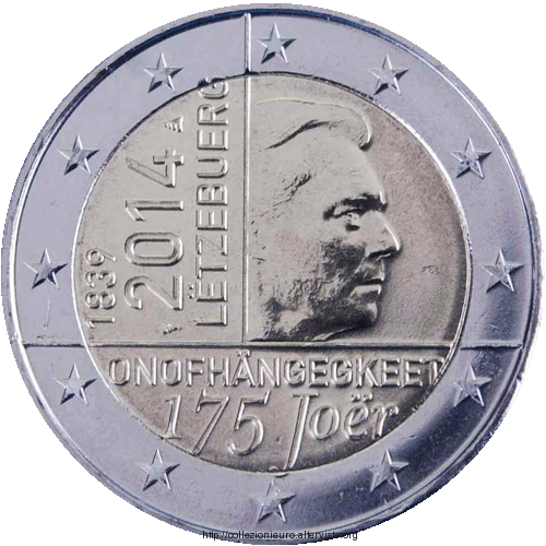 2 Euro Lussemburgo 2014